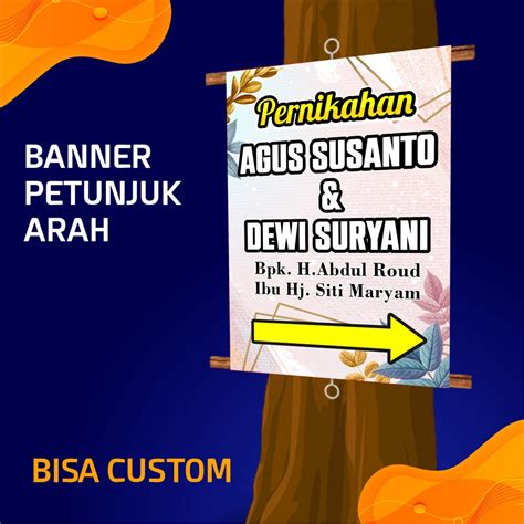 Jual Banner Petunjuk Arah Jalan Indonesiashopee Indonesia