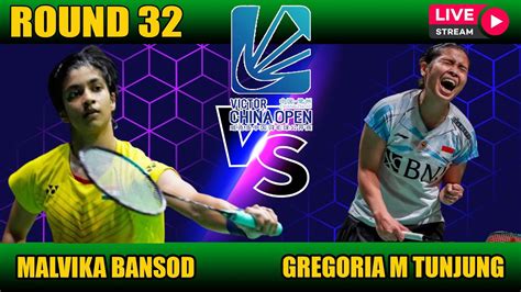 LIVE Gregoria Mariska Tunjung Vs Malvika Bansod China Open 2024