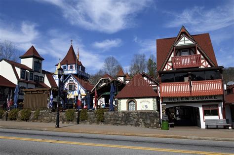 Historic Helen Georgia Alpine Village Editorial Photo Image Of City