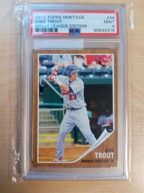 2011 Topps Heritage Minor League Edition 44 Mike Trout RC For Sale