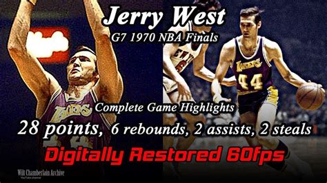 Jerry West (Digitally Restored 60fps). 1970 NBA Finals G7 Full Highlight...