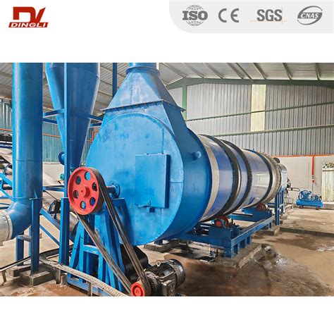 Industrial Sludge Rotary Drum Dryer Machine For Activated Sludge