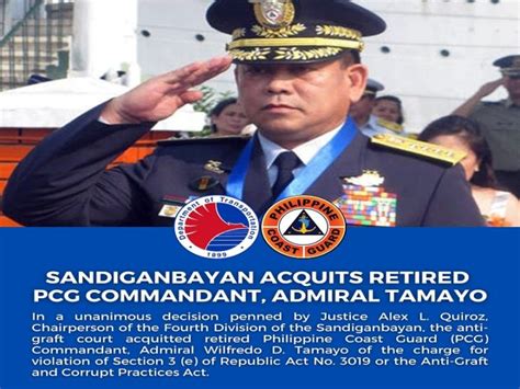 Retired Coast Guard Commandant Admiral Wilfredo Pinawalang Sala Ng