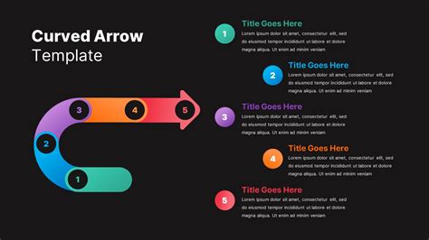 Curved Arrows Template Powerpoint Slidebazaar