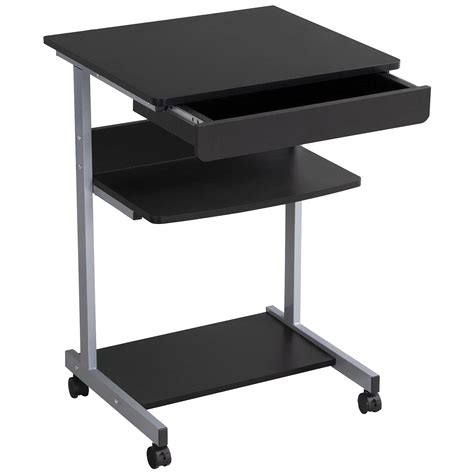 Buy Yaheetech Movable Computer Table With Sliding Keyboard And Printer