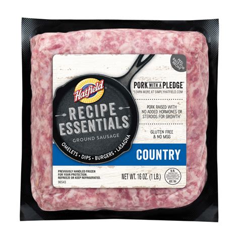 Hatfield Frozen Country Pork Sausage 16 Oz 16 Oz Shipt