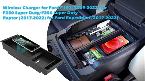 CarQiWireless Wireless Charger Center Console Organizer For Ford F150