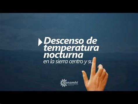 Aviso Meteorológico N 151 Descenso de temperatura nocturna en la