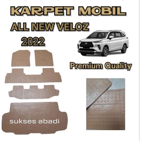 Jual Karpet Alas Mobil Toyota All New Veloz Coklat Full Set Tanya