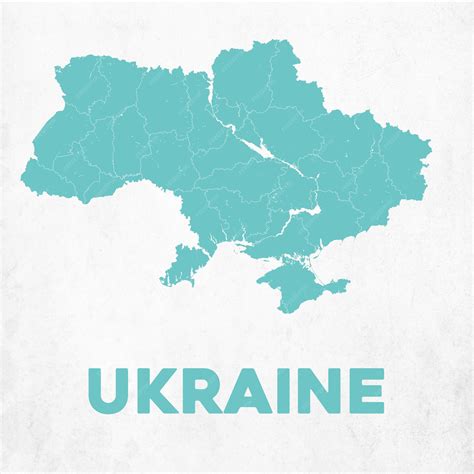Premium Vector | Detailed Ukraine Map