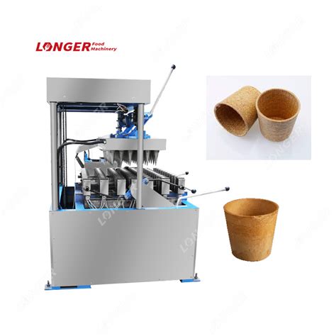 Electric Ice Cream Cone Making Edible Wafer Tea Cup Machine China