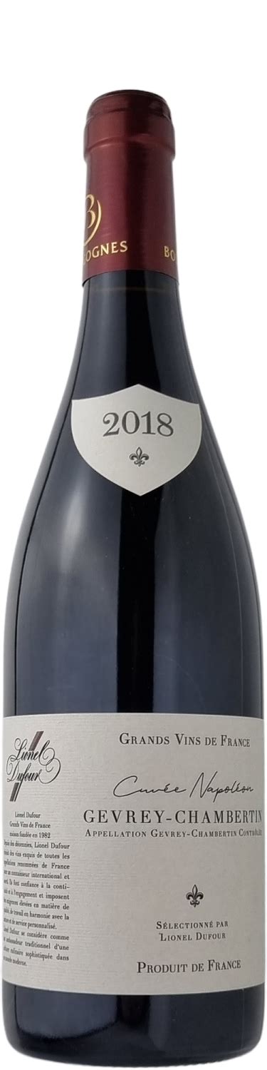 Cuvée Napoléon Pinot Noir Gevrey Chambertin Online Kaufen Lionel