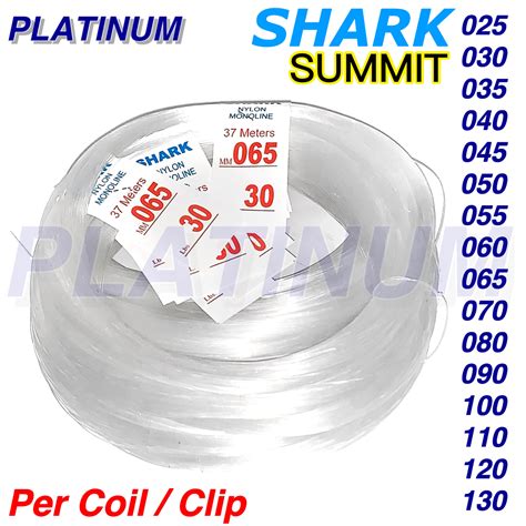 mtrs  coil shark summit monofilament nylon  tansi   sold  clip lazada ph