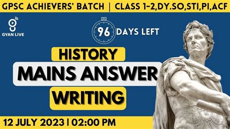 Pyqs History Gpsc Mains Answer Writing Upsc Gpsc Live Pm