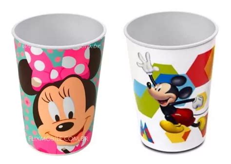 Kit De Vasos De Pl Stico De Minnie Y Mickey De Disney Mercadolibre