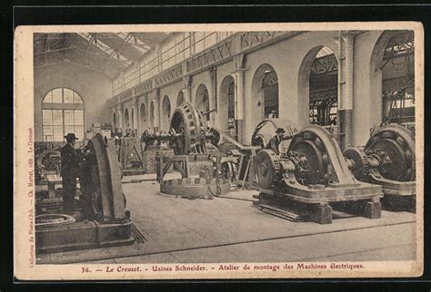 Carte Postale Le Creusot Usines Schneider Atelier De Montage Des