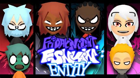 Every Entity Mod X Friday Night Funkin Mii Ever Youtube