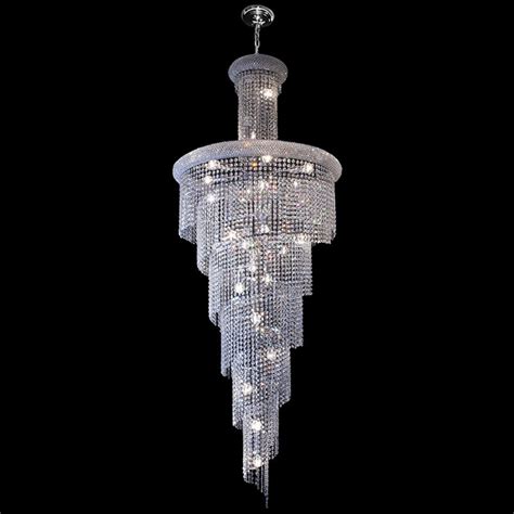 K Light K L S Klch Spiral Crystal Chandelier