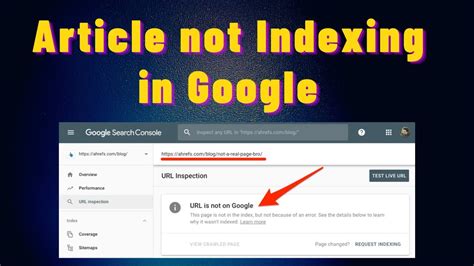 Google Not Indexing My Blog Post Article Crawled Currently Not