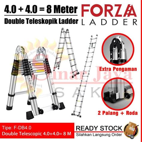 Jual Tangga Lipat Teleskopik Meter Alumunium Telescopic M