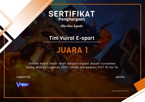 √ 11 Mentahan And Cara Membuat Sertifikat Mobile Legends Ml Turnamen