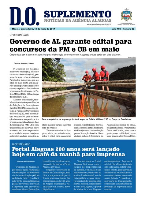 Calaméo Suplemento do Diário Oficial do Estado de Alagoas