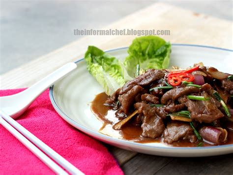 Stir Fried Beef With Ginger And Spring Onion Beef Asian Recipes