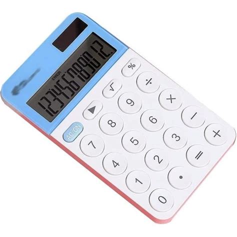 Multifonction Calculatrice De Bureau Solaire Batterie Double Puissance