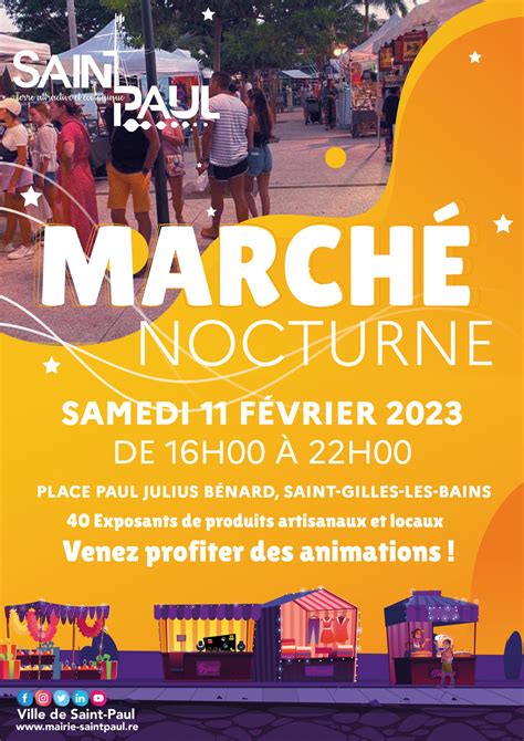 Le March Nocturne De Saint Gilles Les Bains Revient Ce F Vrier