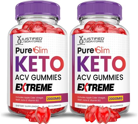 3 Pack Pure Slim Keto Acv Gummies Extreme 2000mg Pureslim