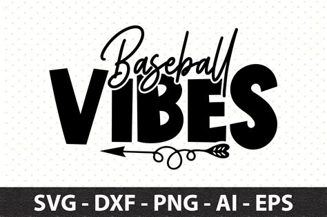 Baseball Vibes Svg Graphic By Snrcrafts24 Creative Fabrica