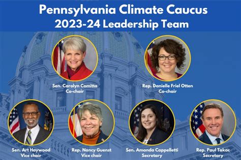 Pa Legislative Climate Caucus Announces Leadership And