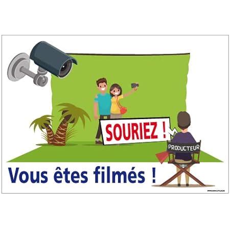 Panneau Souriez Vous Etes Film S Protection Anti Uv Dimensions