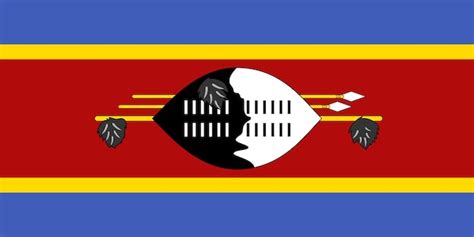 Premium Vector Eswatini Swaziland National Flag