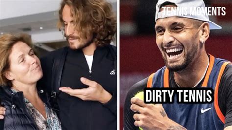 Nick Kyrgios Mocks Stefanos Tsitsipas And His Mother With Dirty Tennis