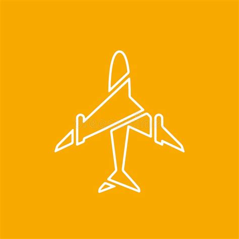 Orange Aeroplane Stock Vector Illustration Of Plane