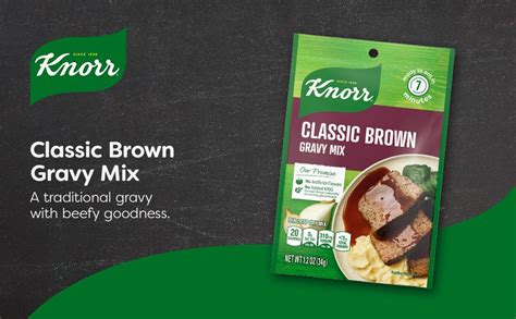 Knorr Gravy Mix For Delicious Easy Meals And Side Dishes Classic Brown Gravy With