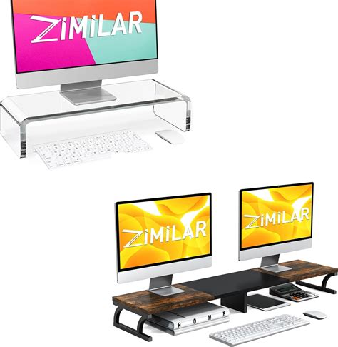 Amazon Zimilar 20 Inch Large Acrylic Monitor Stand Riser Large