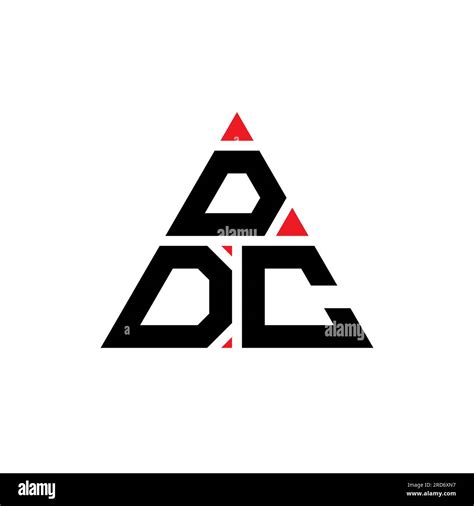 DDC triangle letter logo design with triangle shape. DDC triangle logo ...