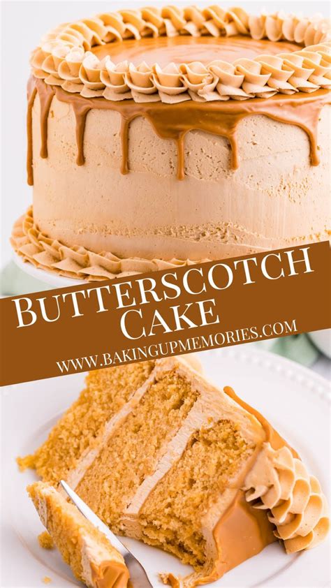 Indulge In The Delight Of Butterscotch Cake With Decadent Buttercream