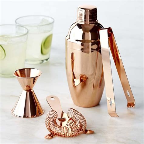 Copper Bar Set Williams Sonoma