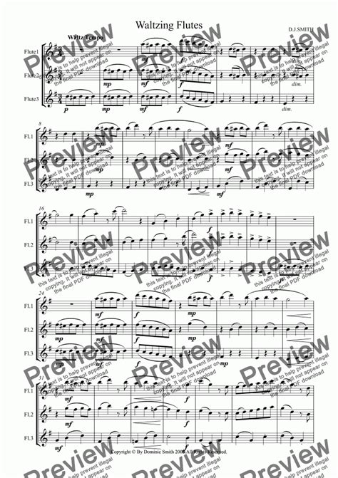 Waltzing Flutesflute Trio Download Sheet Music Pdf File