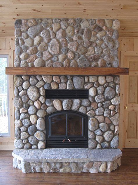 14 River rock fireplace ideas in 2021 | river rock fireplaces, rock ...