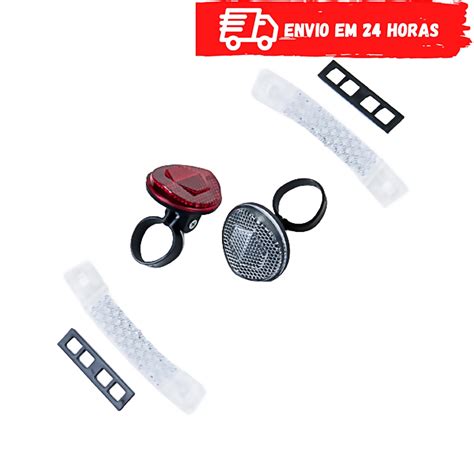 Kit Refletores Para Bicicleta Dianteiro Traseiro Refletor C 2