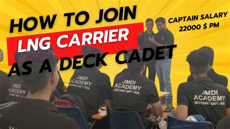 How To Join Lng Carrier As A Deck Cadet Youtube