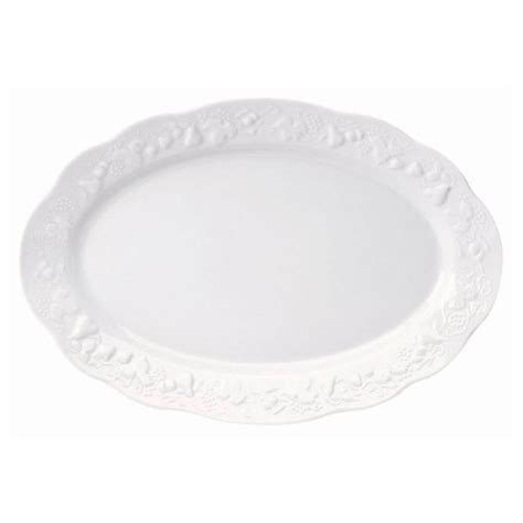 Travessa Oval Em Porcelana Limoges Calif Rnia X Cm Branco Leroy