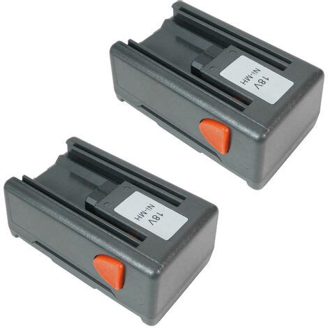 2x Trade Shop Ni MH Akku 18V 1500mAh ersetzt Gardena 8834 20 für