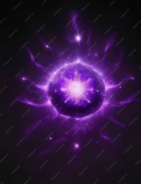 Premium AI Image | crown chakra dark purple sparkling illustration