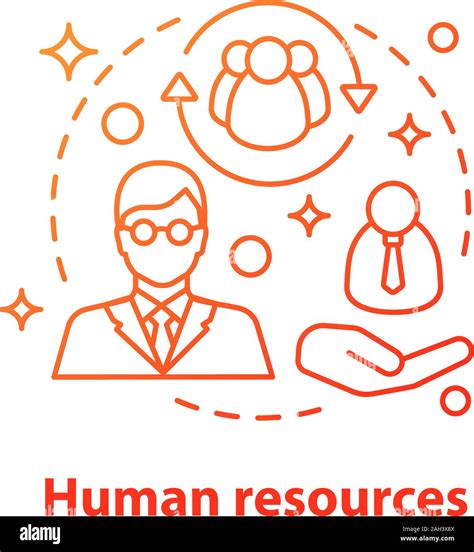 Human Resources Concept Icon Employment Idea Thin Line Illustration