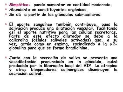 Fisiolog A De Gl Ndulas Salivales Ppt